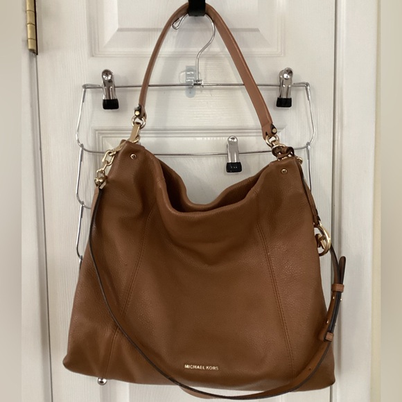 Michael Kors Handbags - Michael Kors Tan Leather Hobo Bag